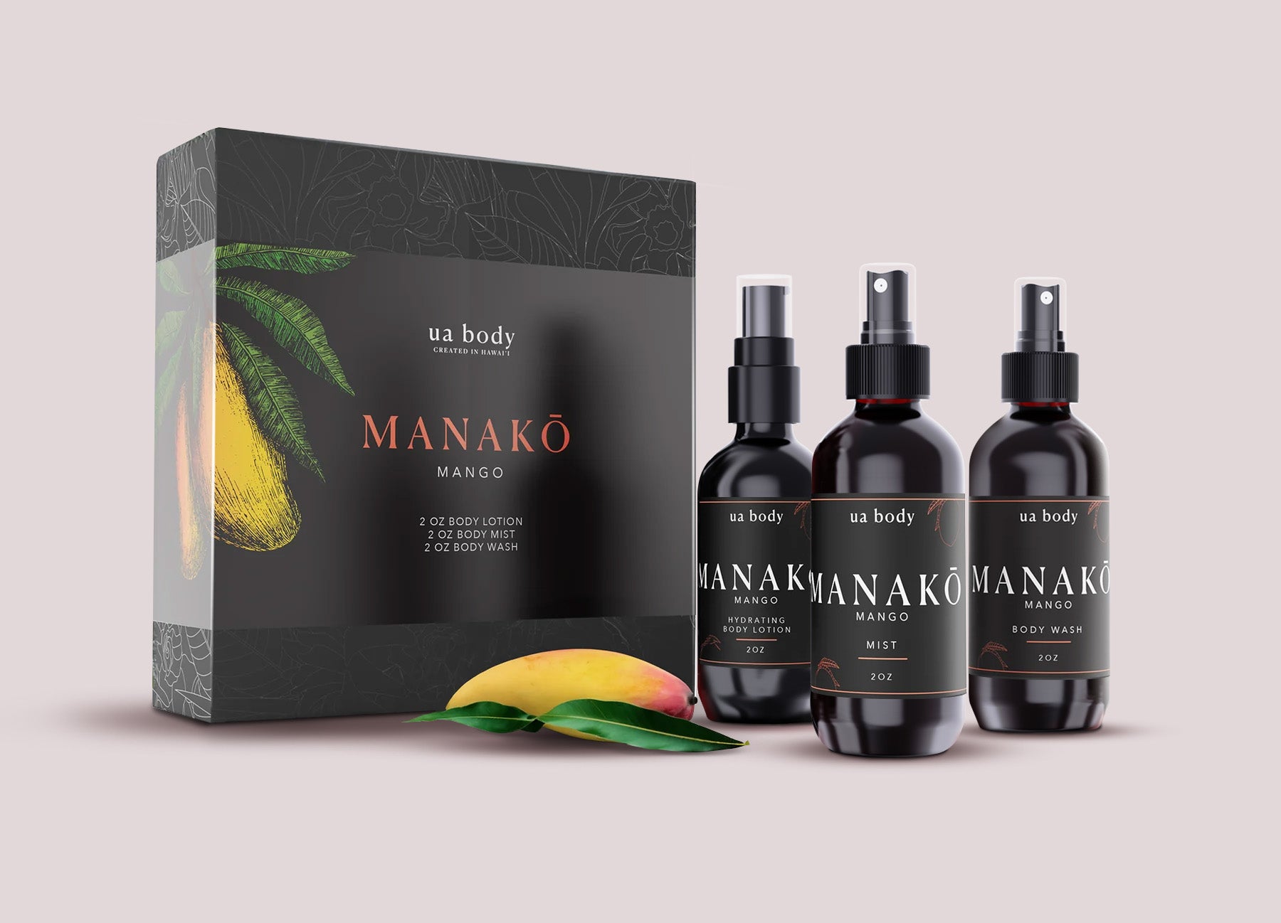 Manako Luxe Box - 2.0 oz. Body Lotion, Body Wash, and Mist Set