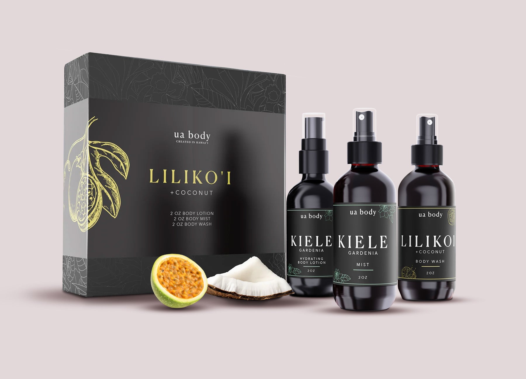 Lilikoi Luxe Box - 2.0 oz. Body Lotion, Body Wash, and Mist Set